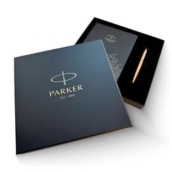 Подарочная коробка Parker пустая черная под ручку и ежедневник (1170230)