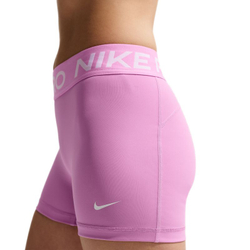 Женские Шорты теннисные Nike Pro Dri-Fit 365 Mid-Rise 3in - light magenta/white