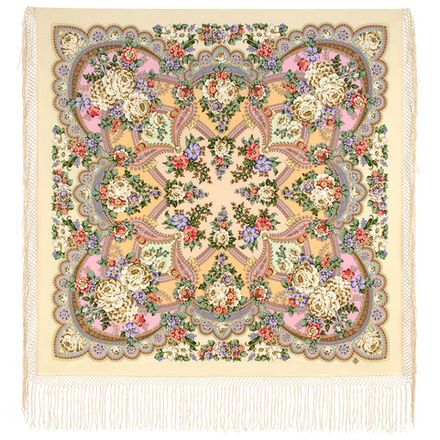 Павловопосадский платок Времена года. Лето 707-2