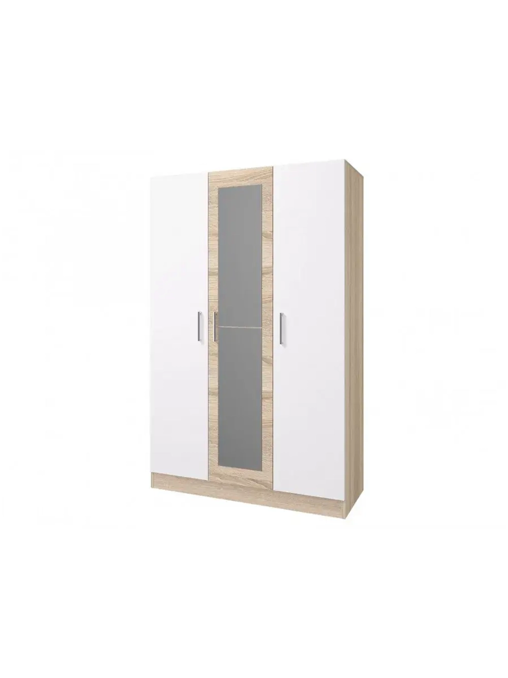 Шкаф для одежды Леси 3-х ств дуб сонома с зеркалами