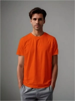 Футболка однотонная базовая хлопок унисекс Баракаттекс