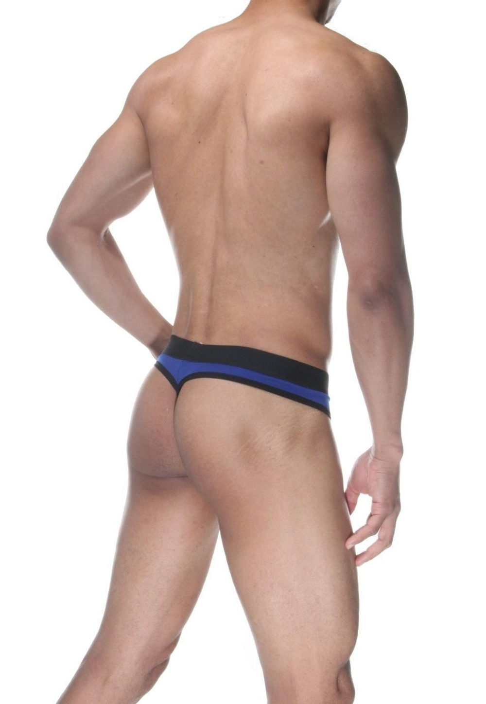 Синие мужские трусы-стринги (Размер: L) (Цвет: синий)
