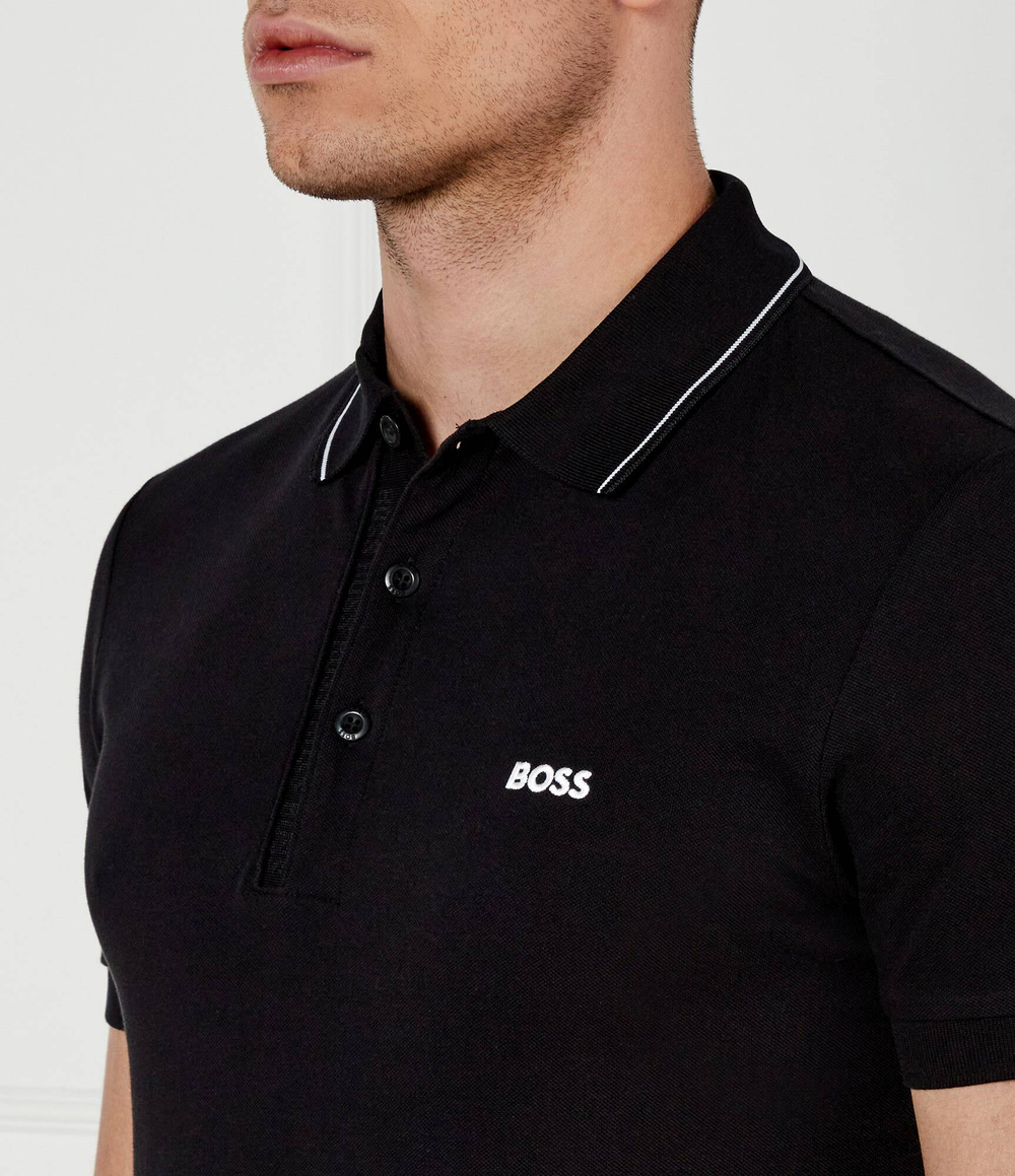 Поло paule 4 BOSS GREEN - черный(50506195)