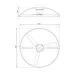 Люстра-вентилятор Mantra NEPAL 7531