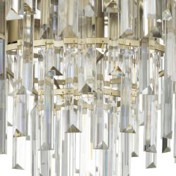 Citilux Лаура CL301292 Люстра хрустальная подвесная Шампань