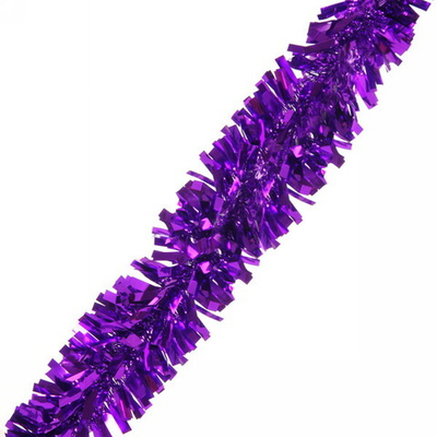Мишура 2м 7см «Золотые блики», Фиолетовый
