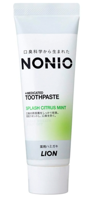 LION "Nonio" Зубная паста отбеливающего и длительного освежающего действия с мятно-цитрусовым вкусом, 130 гр.