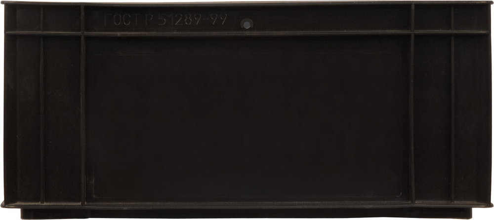 Ящик сплошной 410×300×180 мм, объем 22.14 л., арт.: 302-Б3, чёрный, код: 00412