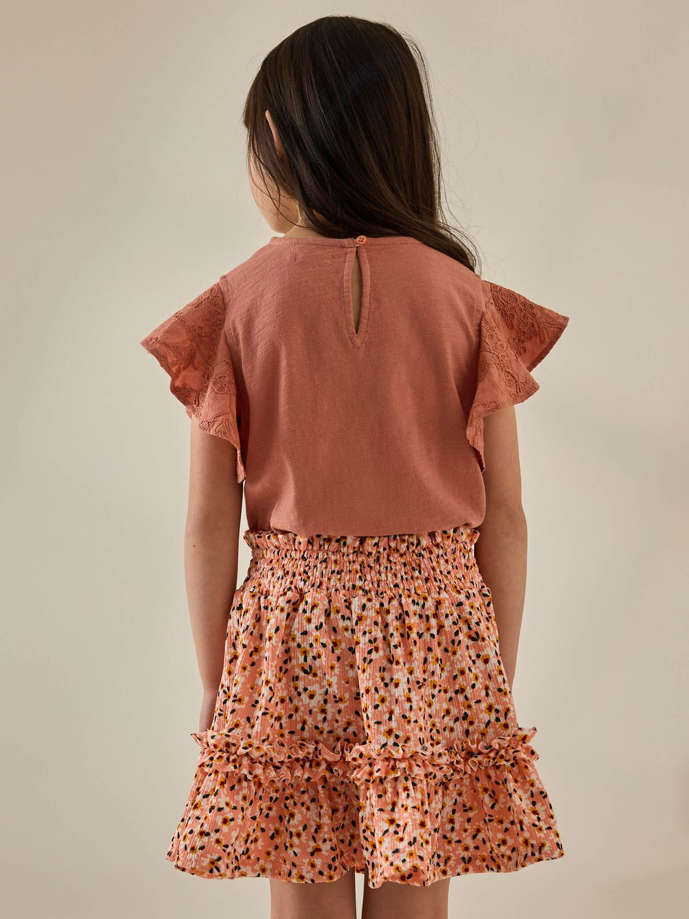 Юбка для девочки Next AH9-468, Персиковый