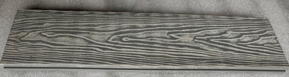 Террасная доска ДПК Best decking Light Тиснение/широкий вельвет цвет: Серый