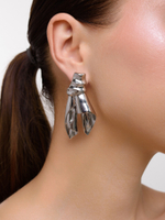 Серьги "Towel" Silver