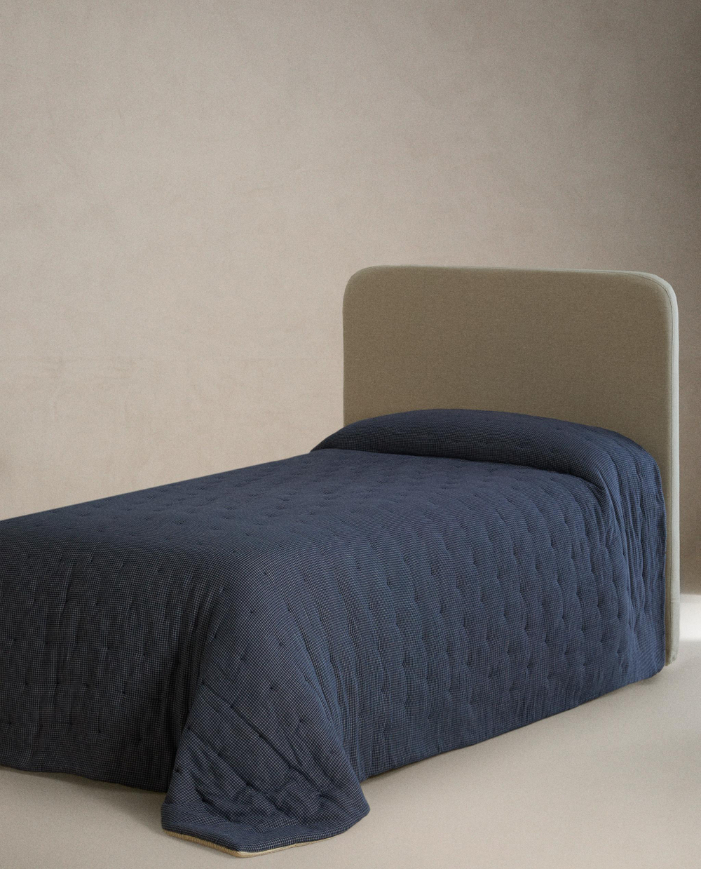 Zara Home покрывало детское из хлопка, тёмно-синий, в полоску · 1602/005