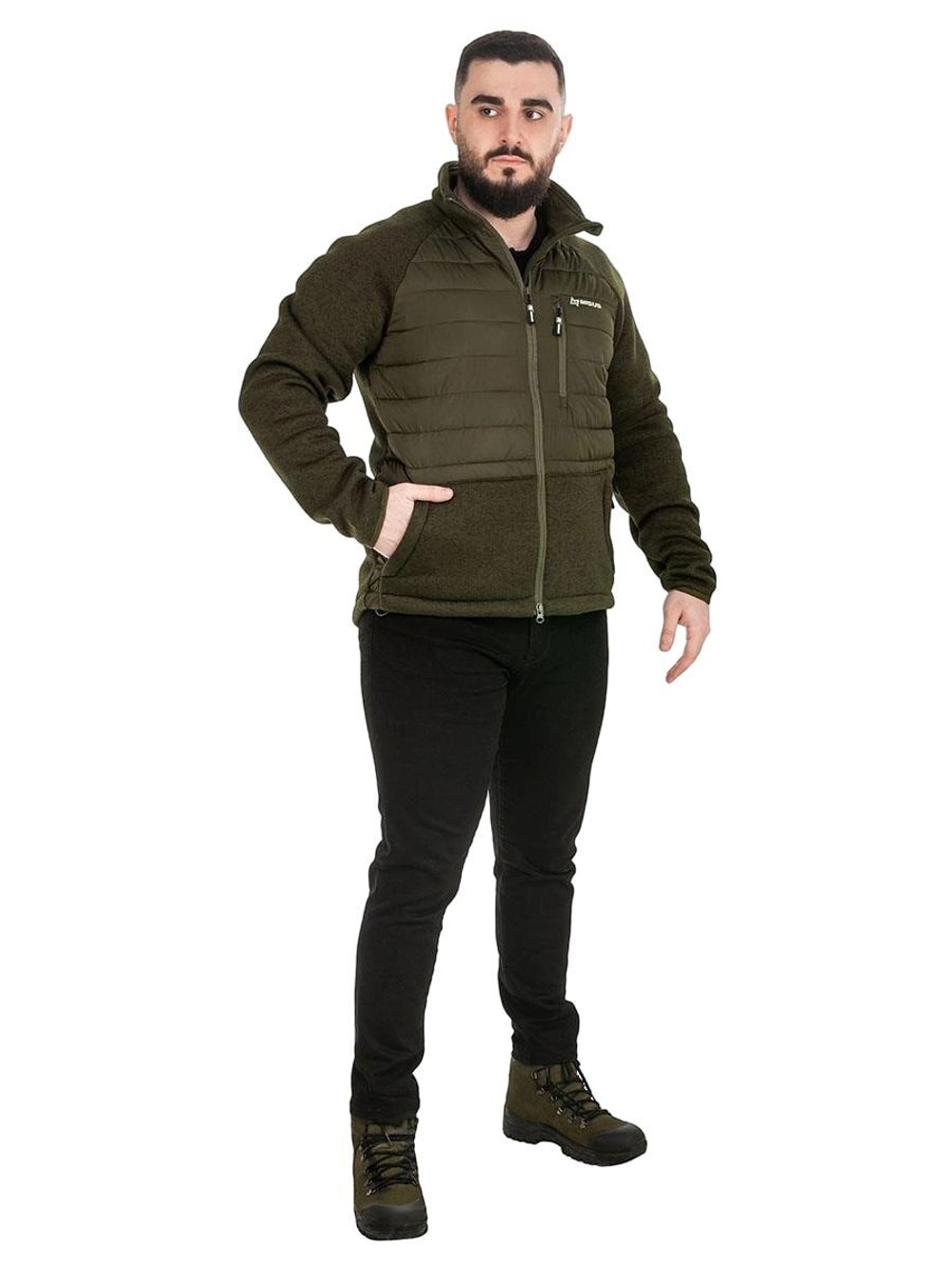 Толстовка флисовая Nisus Frant, хаки, M