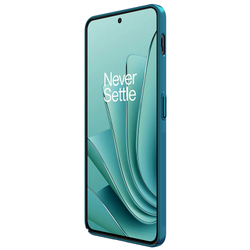 Тонкий жесткий чехол синего цвета (Peacock Blue) от Nillkin для OnePlus Ace 2V и Nord 3 5G, серия Super Frosted Shield