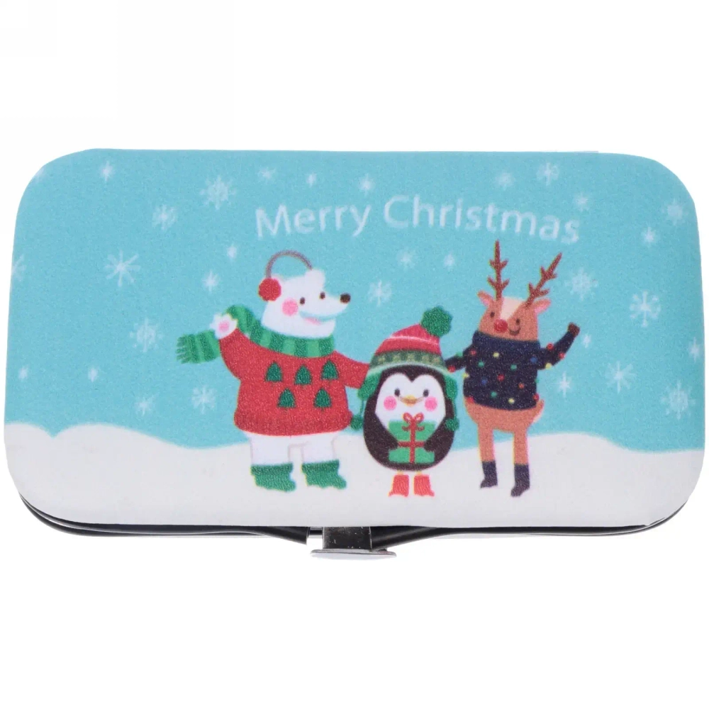 Набор для маникюра в футляре 6 предметов «New Bon Salon - Новогодние чудеса»,11*6,5см