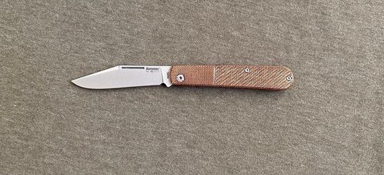 Складной нож Lion Steel "Barlow Slim Shuffler" L/CKS0112 NC O c клинком из стали Böhler M390 Microclean®, рукоять микарта