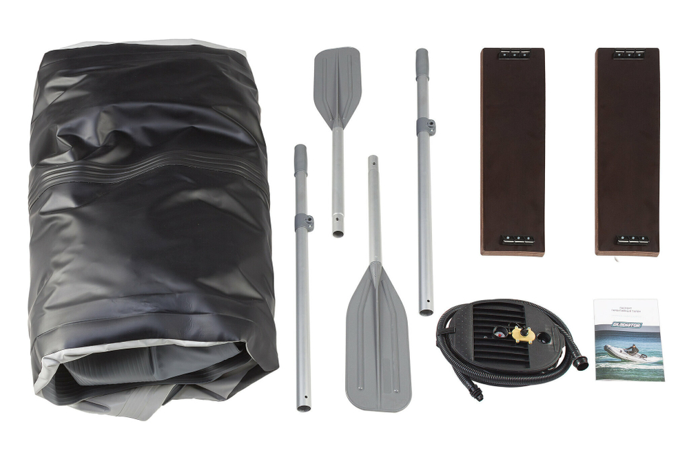 Надувная лодка GLADIATOR A340TK светло-темносерый