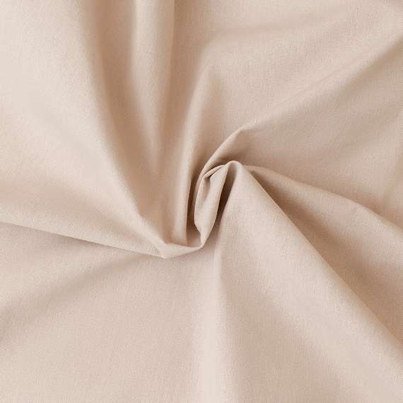 Штора из хлопка с помпонами бежево-серого цвета из коллекции essential, 150х290 см