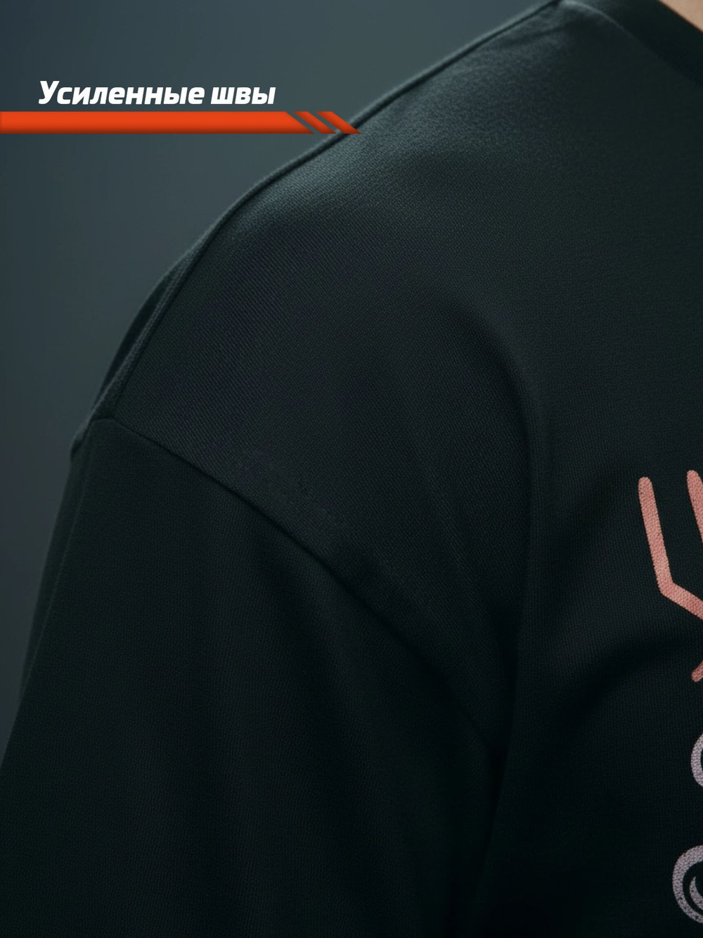 Футболка оверсайз хлопковая мужская LEGENDA Вальхалла черная