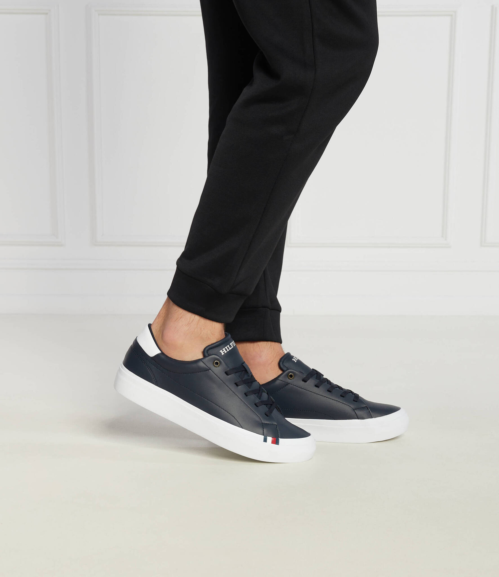 Кожаные кроссовки modern vulc lth low Tommy Hilfiger - темно-синий(FM0FM04819)