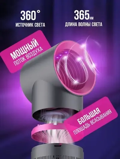 Aнтимоскитная лампа, Использование в помещении/на улицеэлектрическая ловушка для мух , Не вреден для детей и беременных женщинЛампа от комаров и насекомых, ловушка для мух, мошки