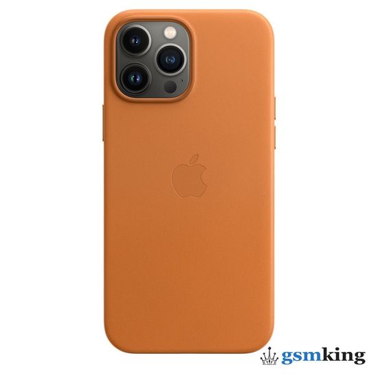Apple Leather Case with MagSafe iPhone 13 Pro Max Golden Brown «Золотистая охра» MM1L3ZE/A
