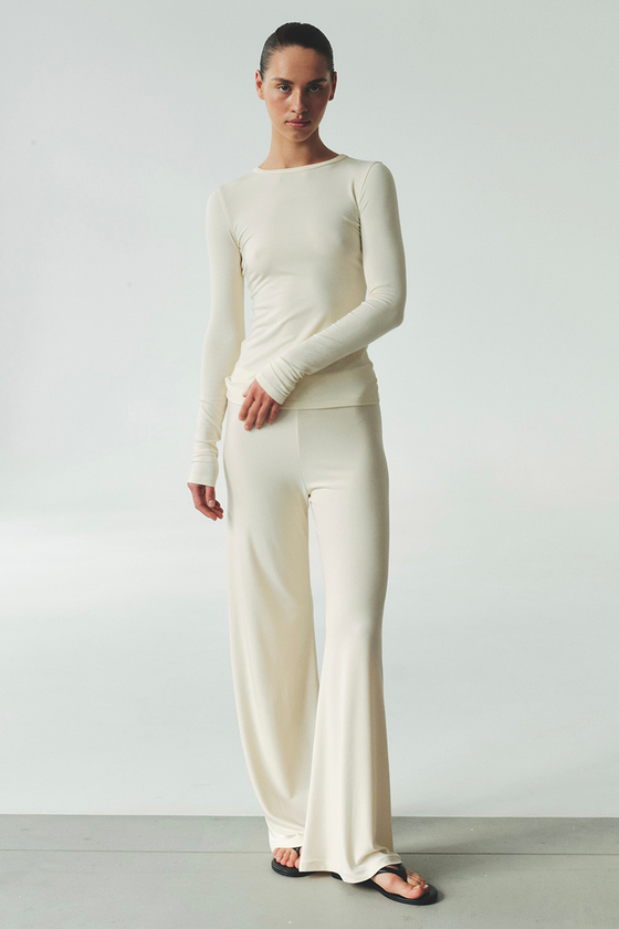 Штаны из модала GRACE Экрю