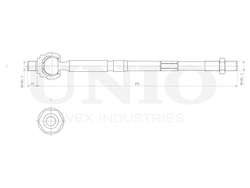 Тяга рулевая UNIO SSP-30066