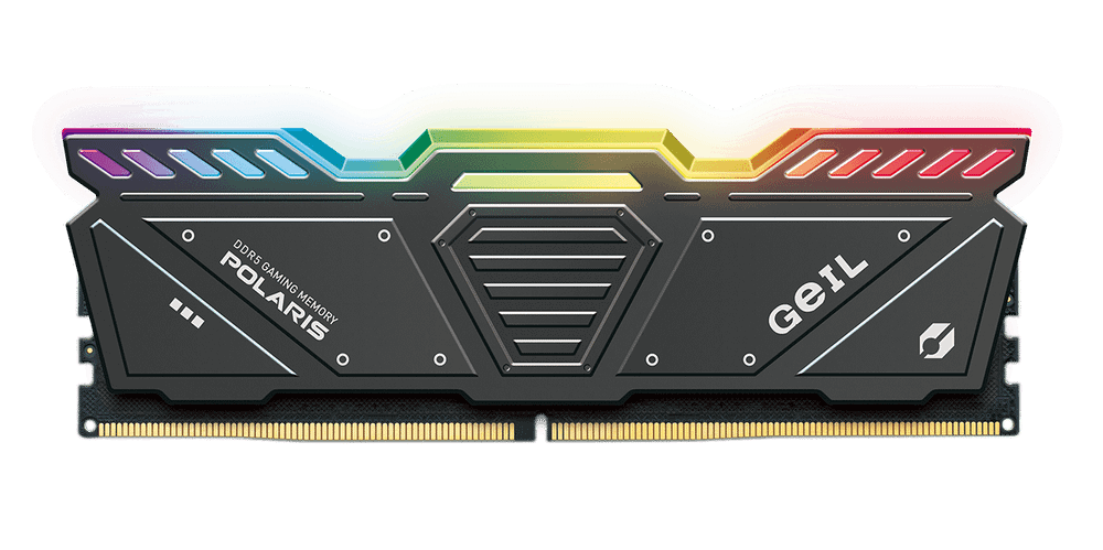 Оперативная память 32GB Kit (2x16GB) GEIL Polaris RGB 5600Mhz DDR5 CL38 GOSG532GB5600C38ADC Gray