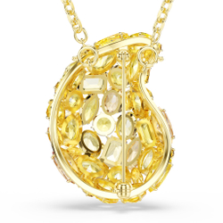 GEMA:PEND BROOCH YEL/GOS