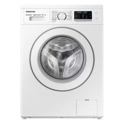 Стиральная машина Samsung WW70AG5S21EELD, 7 кг, 1200 об/мин, 45 см, инверторная, пар, дозагрузка, белая