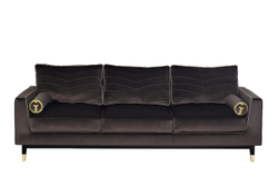 Диван трехместный Garda Decor Madrid Memory MADRID-Mem2K-СЕР-Riv96+Atl126