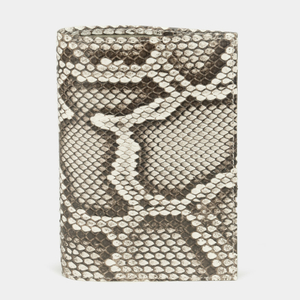 Обложка для паспорта и автодокументов Moscou Easy из натуральной кожи питона, натурального цвета