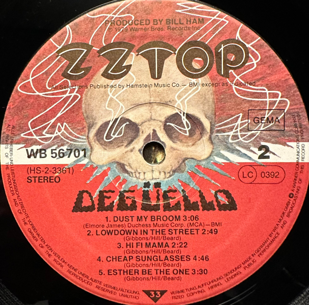 ZZ Top - Deguello (Германия 1979г.)