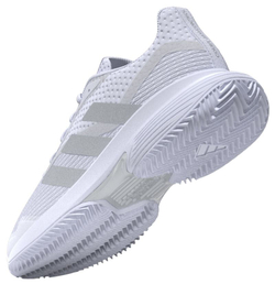Женские Кроссовки теннисные Adidas CourtJam Control W Clay - footwear white/silver metallic/grey one