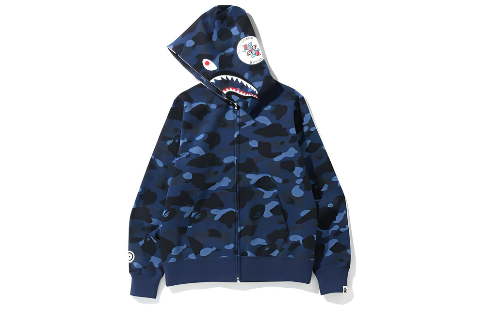 A Bathing Ape Color Camo Shark Full Zip