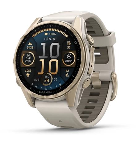 Часы Garmin Fenix 8, 43mm, Amoled Sapphire Soft Gold