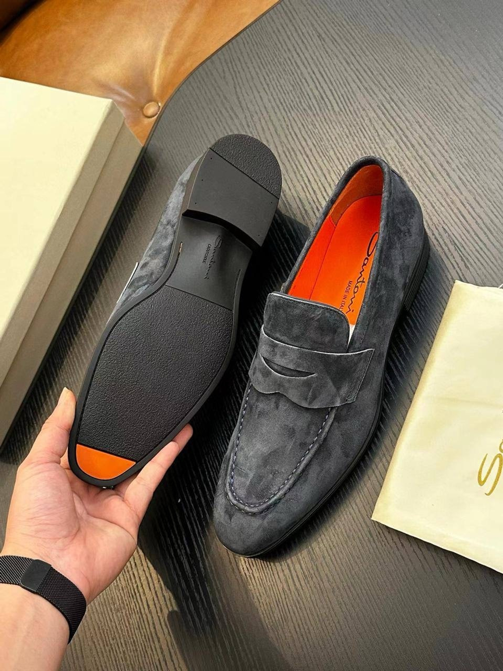 Лоферы Santoni
