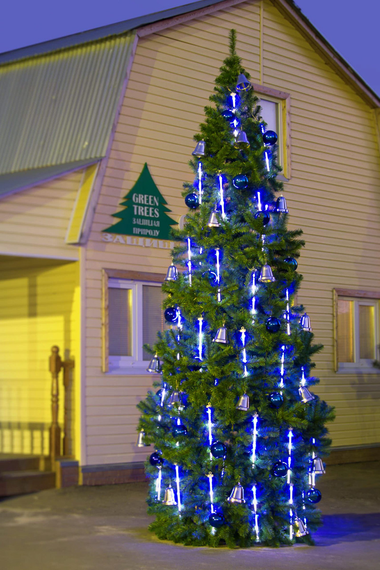 Комплект освещения Тающие сосульки для елей высотой 23 м., 198 сосулек * 1 м., Green Trees (TS23)