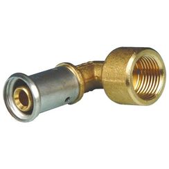 Угольник HENCO 90гр ВР латунь пресс, 16x1/2