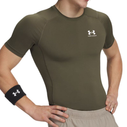 Теннисная футболка Under Armour HeatGear Short Sleeve - marine green/white