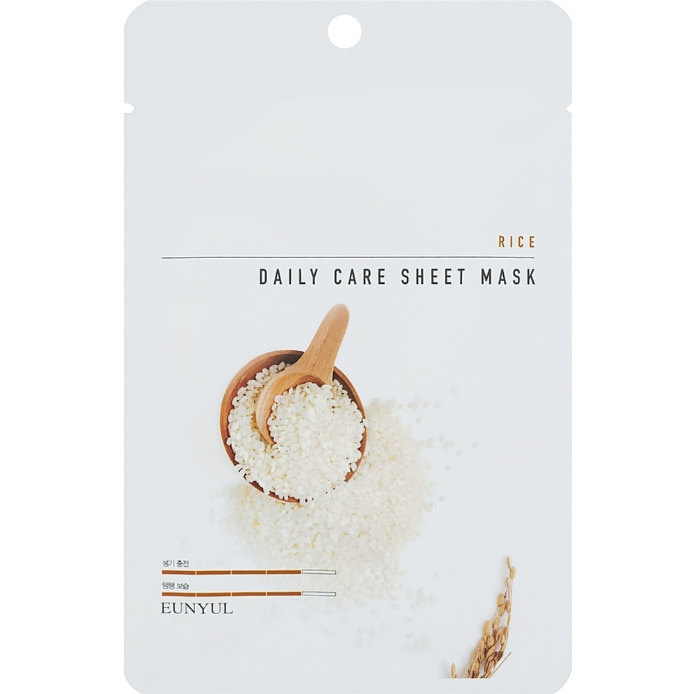 Eunyul Маска тканевая для лица с экстрактом риса - Rice daily care sheet  mask, 22г, шт