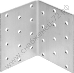 ЗУБР УКА-2.0 80х60х60 х 2 мм, равносторонний крепежный уголок, цинк (310206-080-060)