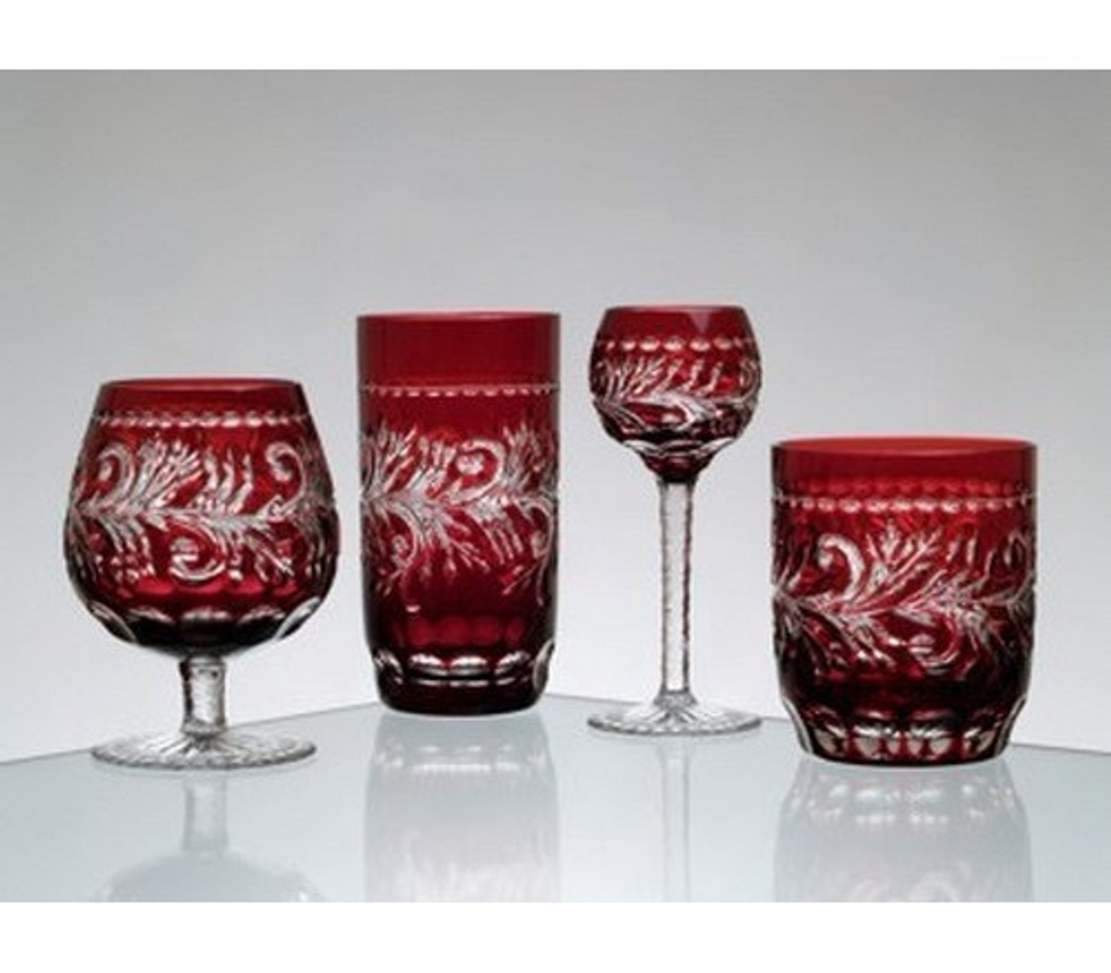 Фужер для вина 240мл Ajka Crystal Monica бордовый фото