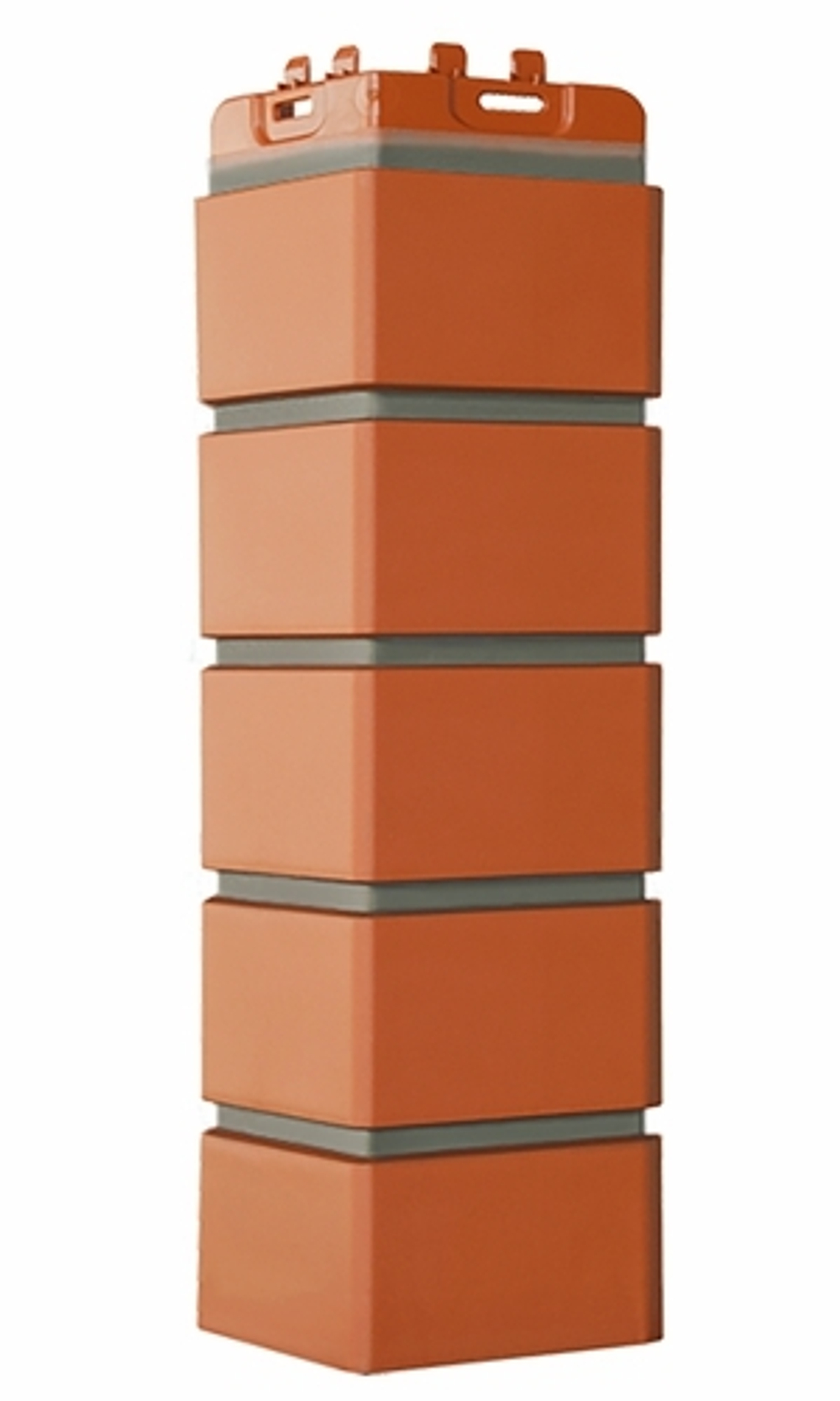 Угол наружный Grand Line Клинкерный кирпич Премиум Каралловый