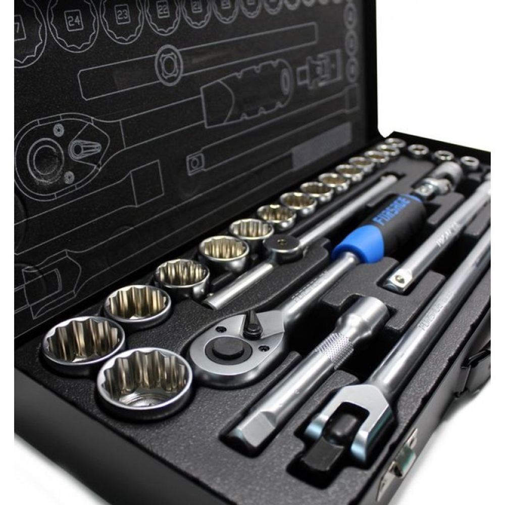 Набор инструментов 24предметов, 1/2" (12гр.) Forsage 4246-9M