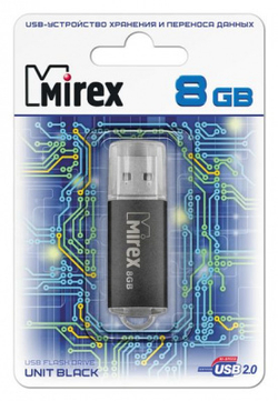 Флешка 8GB Mirex Unit Черный