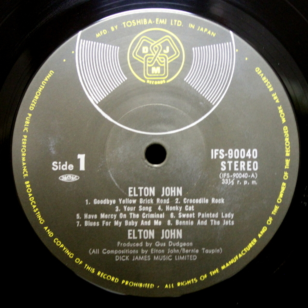 Elton John / Best 20 (LP)