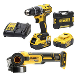 Набор аккумуляторных инструментов DeWalt DCD791P2SAG (Шуруповерт DCD791P2 + МШУ DCG405N)