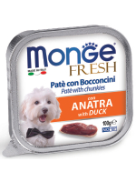 Влажный корм Monge Dog Fresh для собак, с уткой 100 г